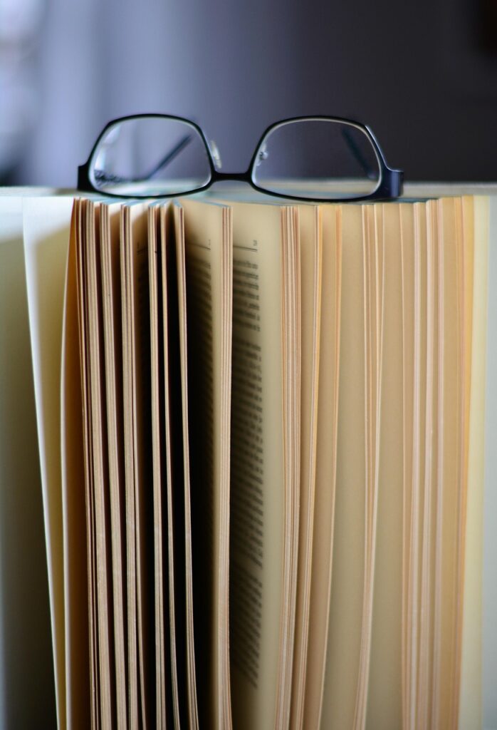 book pages, a book, read, literature, pages, open, paper, leafed through, pitched, to learn, to study, training, glasses